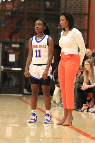 Bree Riley and Coach.Carter at the Grandoaks Vs College Park Game on January 11th.
